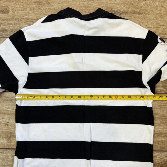 Vintage Lot 29 Looney Tunes Bugs Bunny Polo Shirt Stripe Size XL Britain UK Flag - Picture 4 of 9